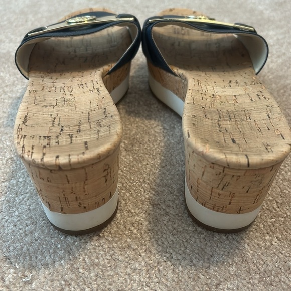 MICHAEL Michael Kors Navy Warren Platform Wedge Sandals, Size 7.5 - Picture 8 of 10